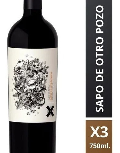 Vino Sapo De Otro Pozo Blend Blend De Tintas Caja X3u