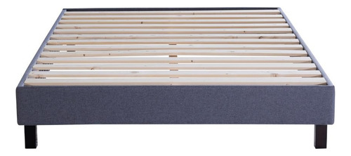 Base De Cama Seúl Individual Gris Oscuro