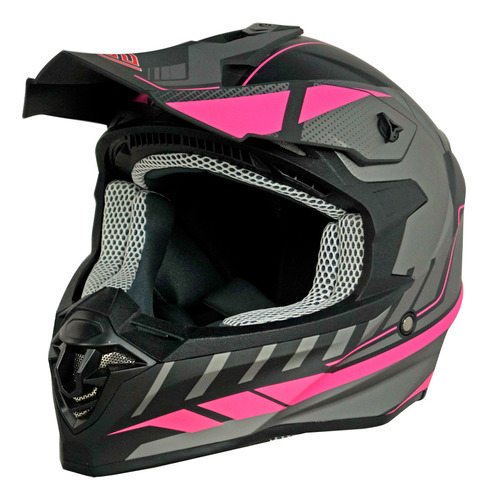 Casco Para Motociclista Tipo Cross Walker Signx Deportivo