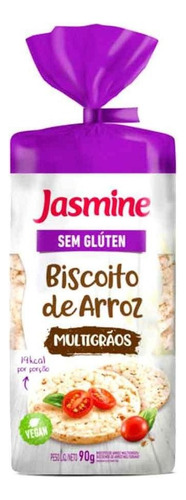 Biscoito de Arroz Multigrãos Jasmine Pacote 90g