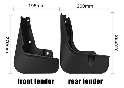 Guardabarros De Coche, 4 Unidades, Para Guardabarros Bz4x 20