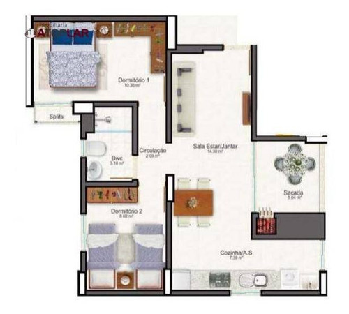 Apartamento À Venda, 67 M² Por R$ 389.000,00 - Casa Branca - Itapema/sc - Ap1875