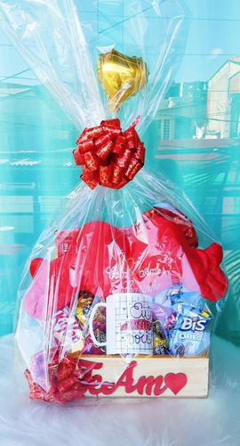 Imagem 5 de 5 de Cesta De Chocolate Para Presente Para Namoradas Romântico