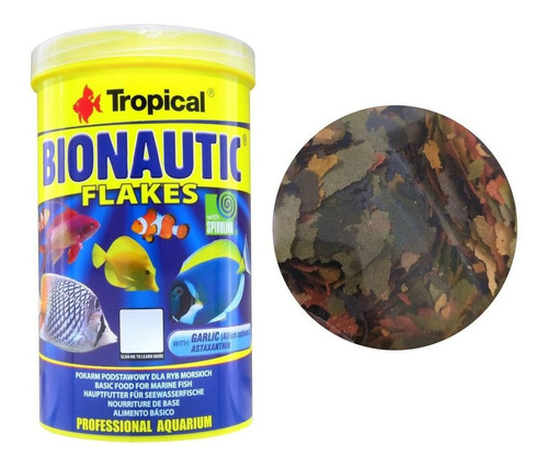 Ração Bionautic Flakes Peixes Marinhos - Tropical - 200gr