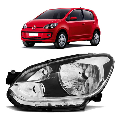 Farol Vw Up 2014 2015 2016 Friso Cromado