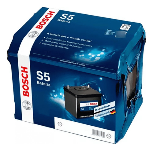 Bateria Bosch S5x50dh 50ah 12v Selada Cca 410ah Para Saveiro