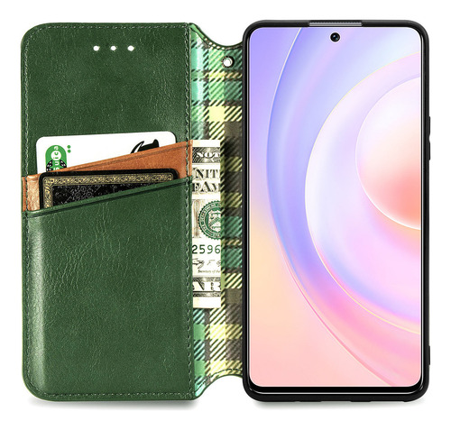 Funda De Piel Tipo Cartera Para Oppo Reno 13 F 4g, Reno 13 F 5g Y A5 Pro, Cierre Magnético Oculto