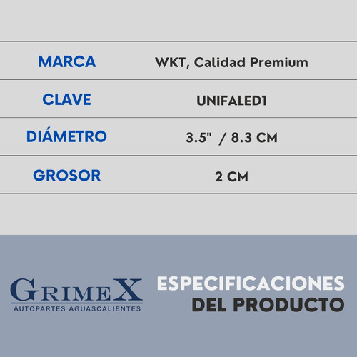 Faro Redondo 14 Led Luz Blanco Fijo Con Base Ore