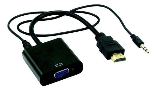 Adaptador Hardline Hdmi Para Vga Cabo De Áudio P2