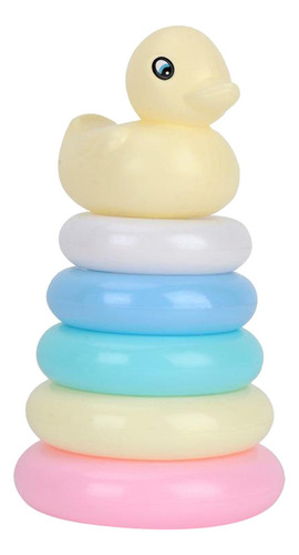 Niños Bebé Apilamiento Anillos Torre 5 Anillos 5 Anillos