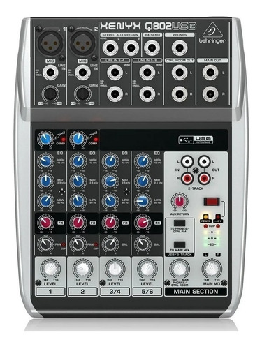 Consola Mixer Behringer Xenyx Q802usb 8 Canales