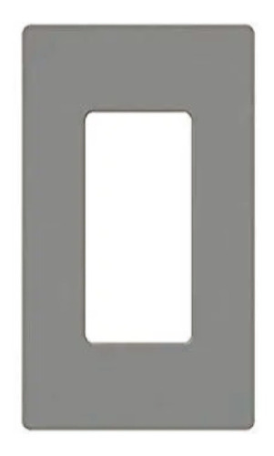 Placa Decora Plus Una Unidad Gris Leviton 80301-sgy