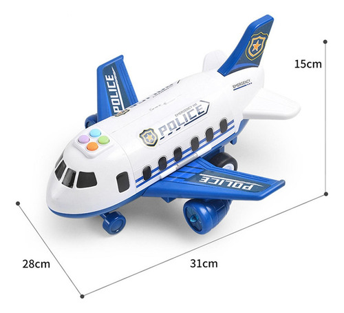 1 Conjunto De Brinquedos De Avião Com 2 Peças De Brinquedo