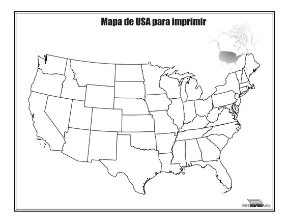 Mapa Estados Unidos | MercadoLibre ????
