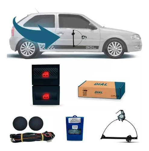 Kit Alza Cristales Eléctricos Vw Gol G3 2p Flete Gratis