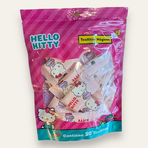 Toallitas Mágicas Comprimidas Sanrio Hello Kitty Sanrio X 20