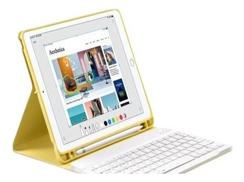 Funda For iPad Air 4 10.9 A2325 A2316 Teclado Con Mouse Ñ