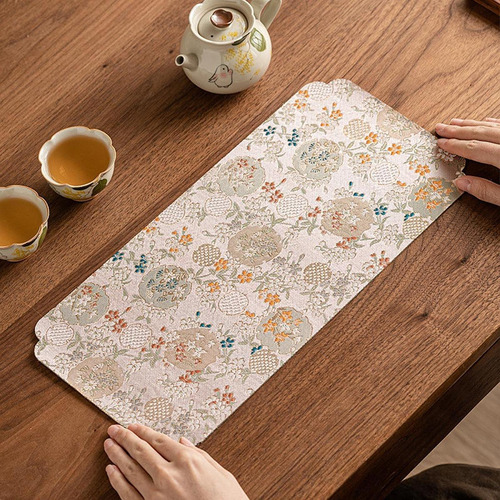 Tea Mat Play Placemat Ceremonía De Té Accesorio Decorativo