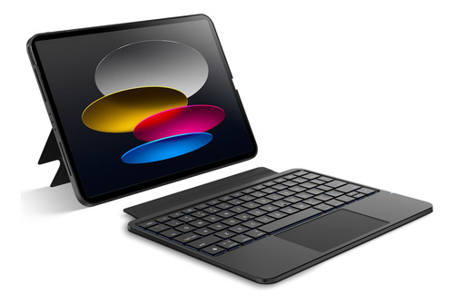 Funda De Teclado Para Ipad 11ª 2025 A16 Y 10ª 2022 Rgb Color