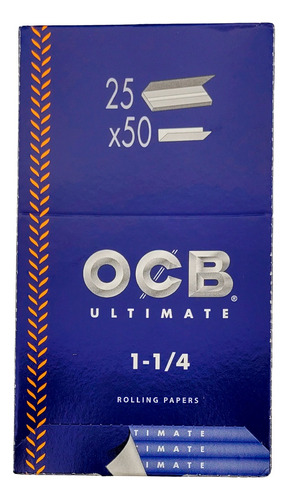 Caixa De Seda Ocb Ultimate 1 1/4 Ultrafina