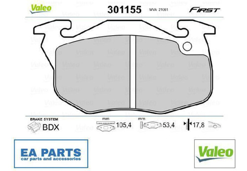 Pastillas Freno Delantero Para Peugeot 106 1.1 4x2 1997 2002