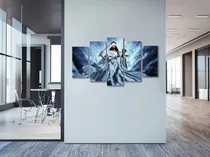 Comprar Cuadro Moderno Diosa De La Justicia Abogado 5 Pzs 100x35cm