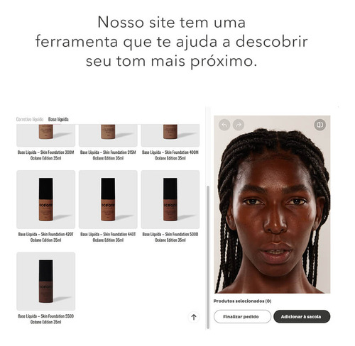 Base Líquida Escura Skin Foundation Cor 420t Océane - 35 Ml