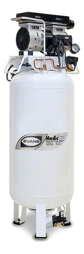 Compresor Evans Medicair 1 Unidad 1hp 90l 120v 2.3pcm 80psi Color Blanco Fase eléctrica Monofásica Frecuencia 60 Hz