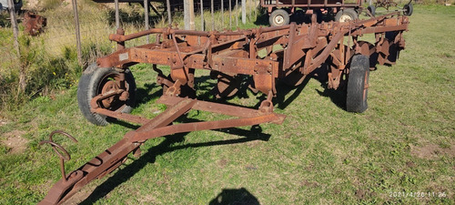 Arado Rejas Gherardi G-33,de 8 De 14 ,vert Triplex,m-bueno.