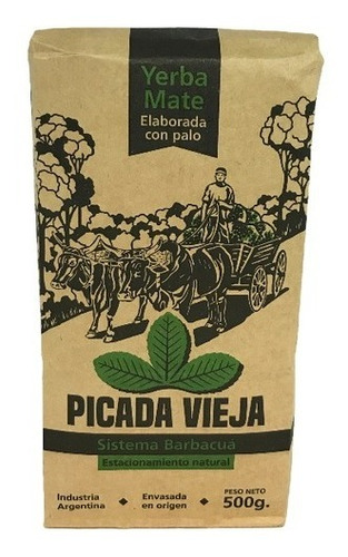 Yerba Mate Picada Vieja Barbacuá - 500gr