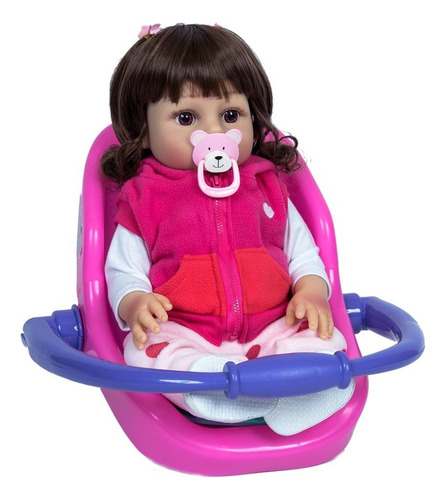 Cadeira Assento De Carro Para Bonecas Bebe Reborn Brinquedo