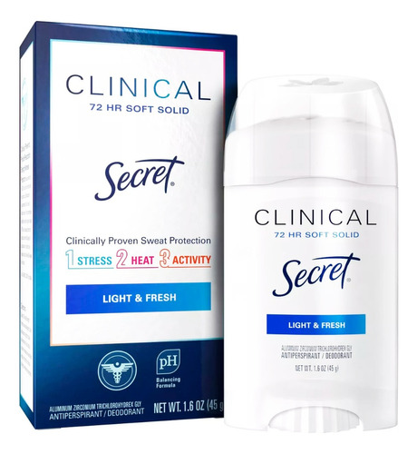 Secret Clinical Antitranspirante Light & Fresh Crema 72hr