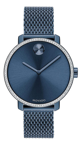 Movado Bold Shimmer Reloj Casual Suizo Qtz Chrono De Acero I