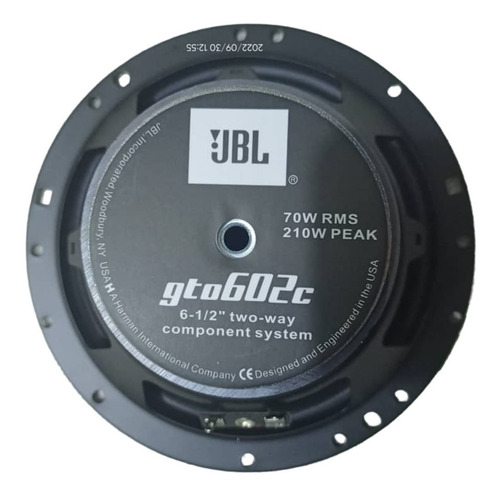 Imagen 3 de 5 de Componente Cornetas 6 1/2 Jbl 210 Watts 70 Rms Gto-602c