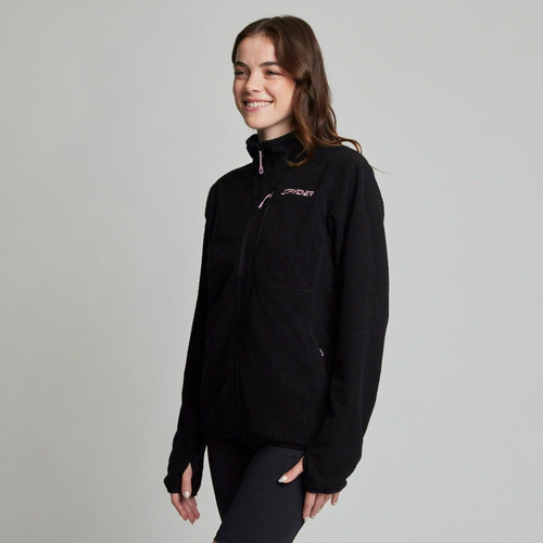 Polerón Polar Outdoor Mujer Spyder Fleece Full Zip Negro