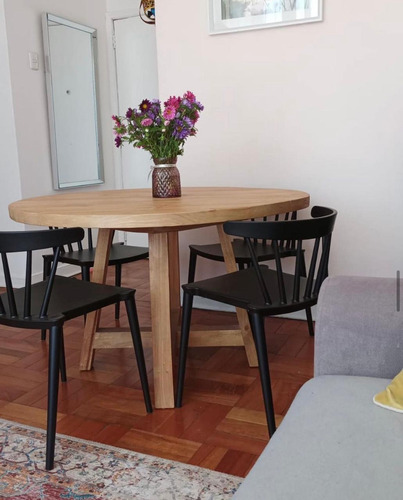 Mesa Comedor Redonda Modelo Elisa 1.5 Mts