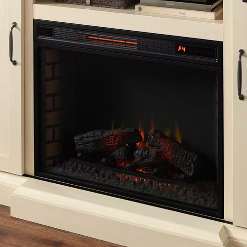 Mueble De Tv Con Chimenea Electrica Ambar 1500w De Pie