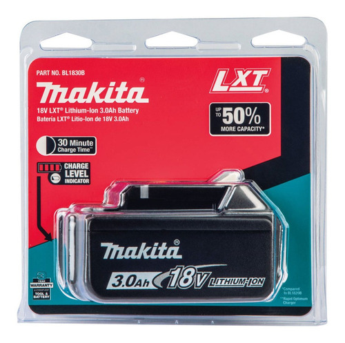 Bateria Makita 18v De 3.0 Ah Bl1830b Con Lector De Carga 