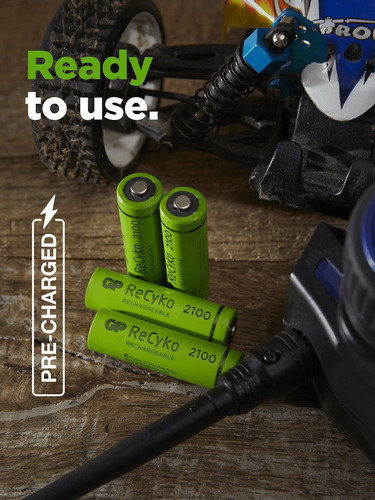 Imagen 3 de 5 de Gp Batteries Recyko 2100 Aa Nimh Caja 4pilas Recargables