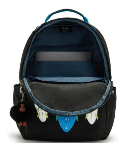 Imagem 3 de 5 de Mochila Escolar Grande Reforçada Seoul Kipling Nova Estampa