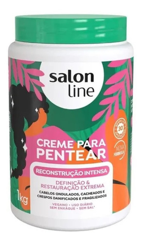 Creme Para Pentear Reconstrução Intensa 1kg Salon Line