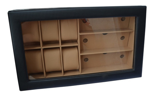 Imagen 6 de 6 de Organizador De Relojes Y Lentes Caja Calidad Premium