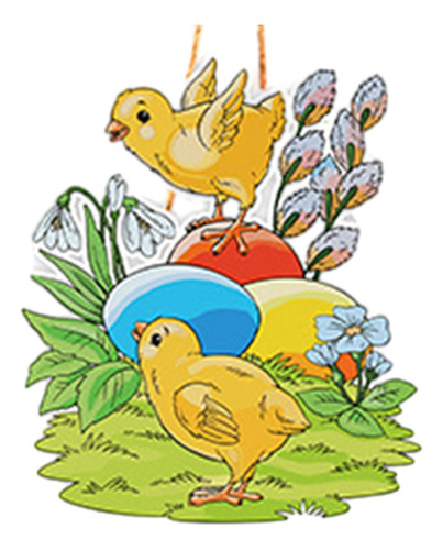 5 X 8x Adornos Colgantes De Pascua Decoraciones De Estilo A