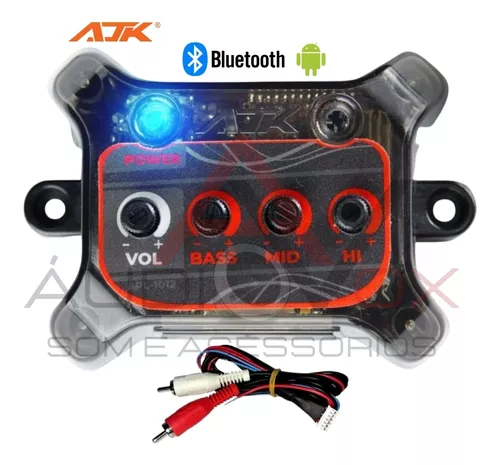 Player Ajk Placa 12v Som Bluetooth Mini Paredão Caixa Bob