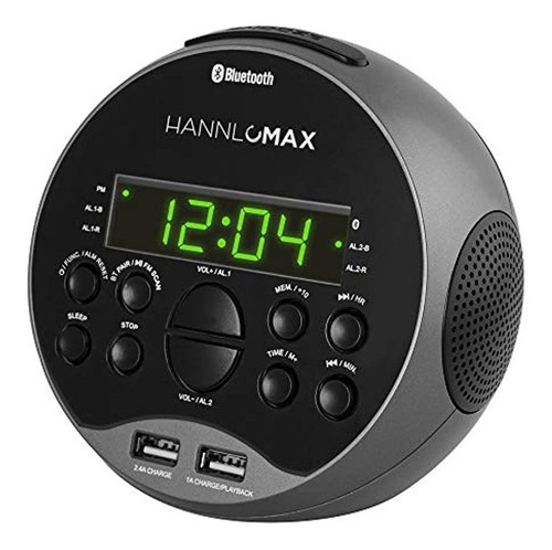 Hannlomax Hx-129cr Radio Reloj Despertador. Radio Fm Pll, Pa