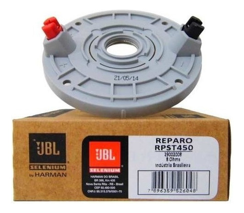 Reparo Jbl Selenium Rpst450 Trio Para Tweeter St450trio Cor Prata