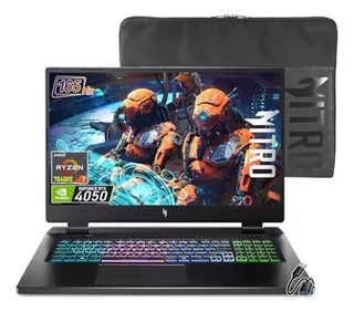 Laptop Gaming Acer Nitro 17 | Ryzen 7 7840hs | Rtx 4050 | 17