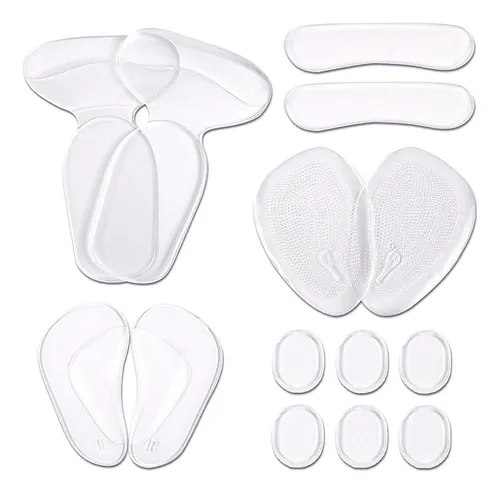 Isuelos De Tacón De Hombre Alto Numblartd 14 Pcs Clear Gel