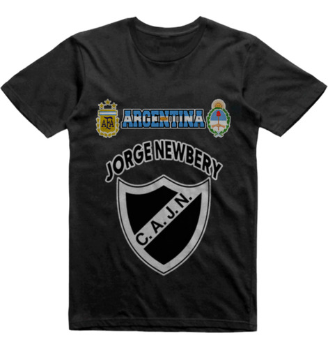 Remera Infantil Negra Jorge Newbery Poman Catamarca