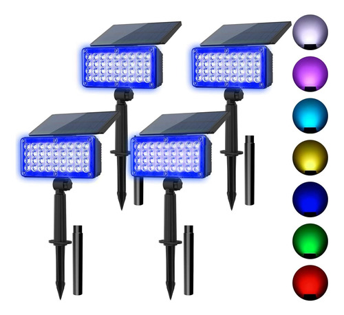 Focos Solares T-sun, Luz Solar Para Paisajes, Rgb, 36 Led...